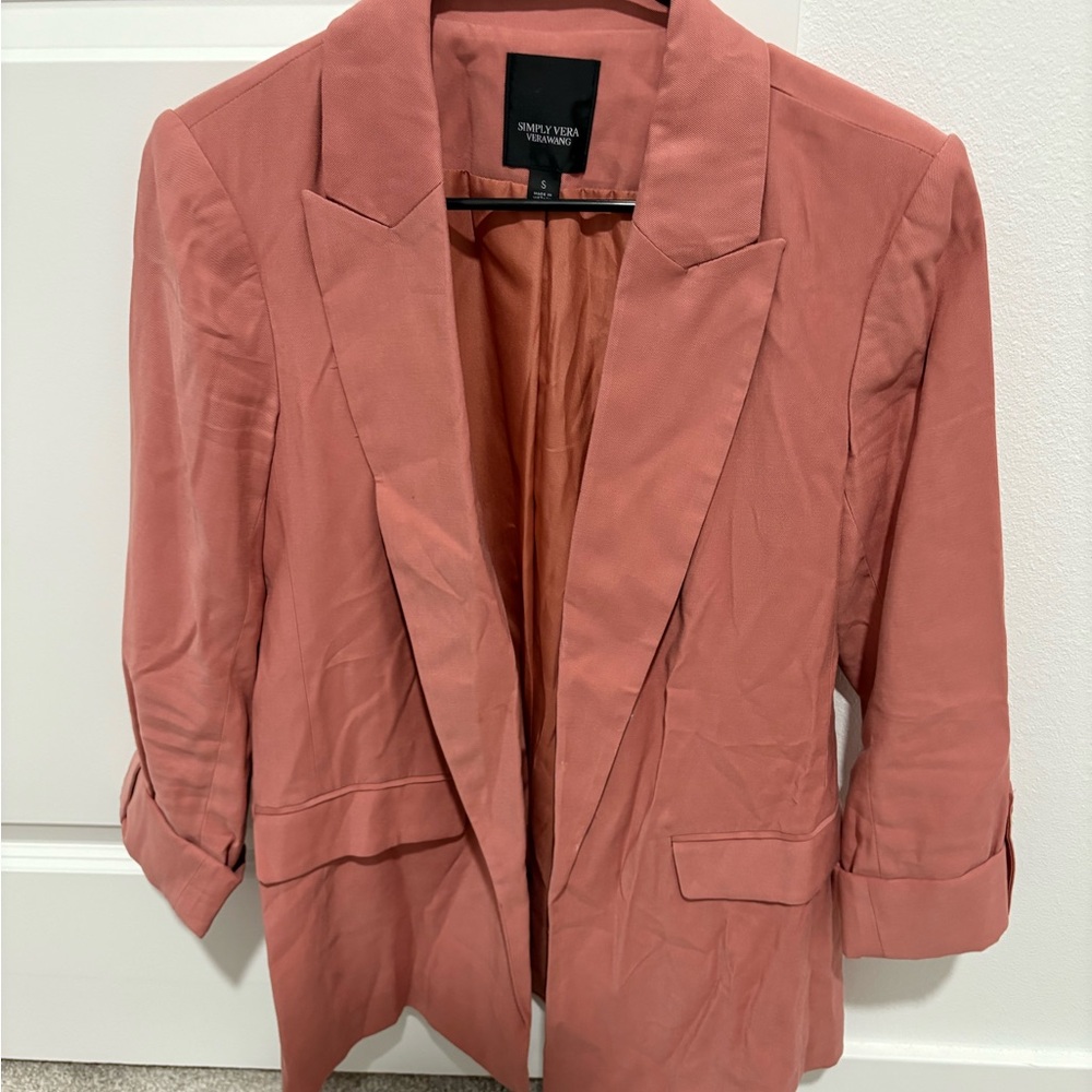 Simply Vera Vera Wang Coral Blazer